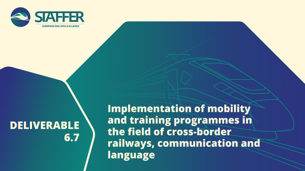 D6.7 Implementation of mobility and training programmes in the field of cross-border railways, communication and language