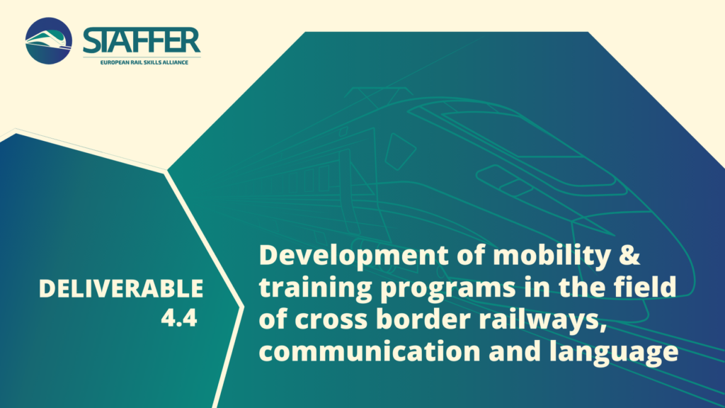 Development of mobility and training programmes in the field of cross border railways, communication and language